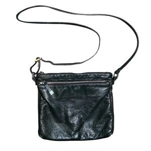 Margot Genuine Leather Crossbody Bag Black
